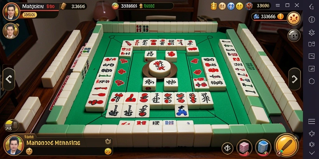 Tampilan gameplay Mahjong yang menantang di 333666.
