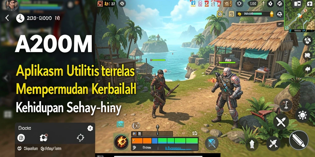Tampilan antarmuka A200M yang menarik dan fungsional.