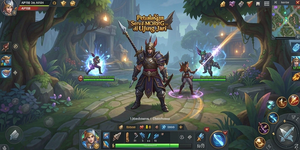 Tangkapan layar menampilkan pertarungan epik dalam API88 di dunia MMORPG.