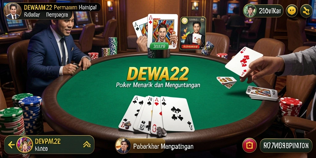 Tampilan gameplay DEWA22 yang menarik dan mendebarkan.