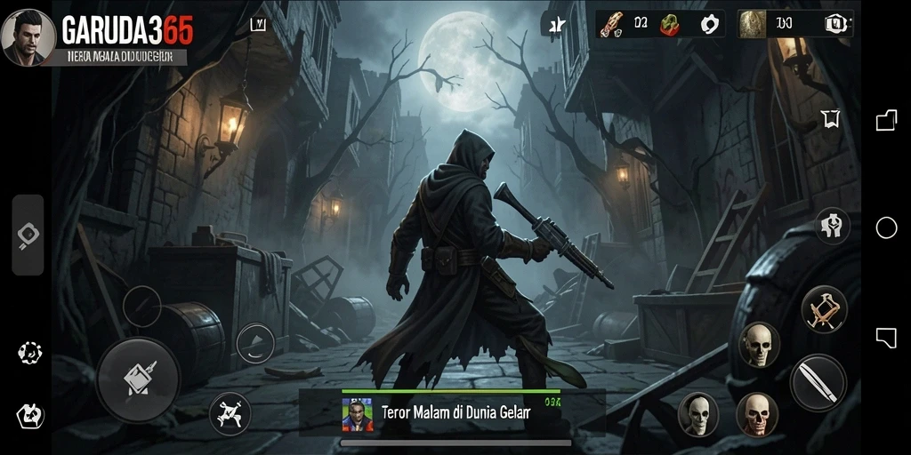 Tampilan gameplay menyeramkan yang menggambarkan kengerian.