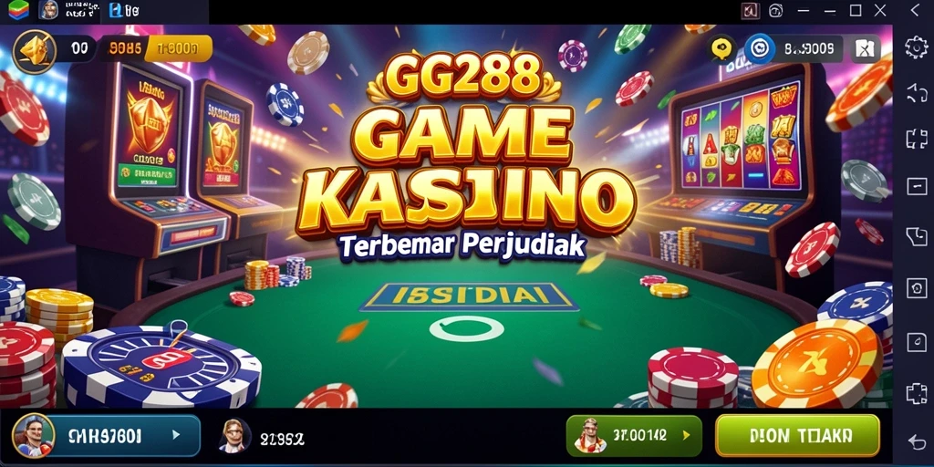 Tampilan menarik dengan permainan kasino yang mendebarkan.