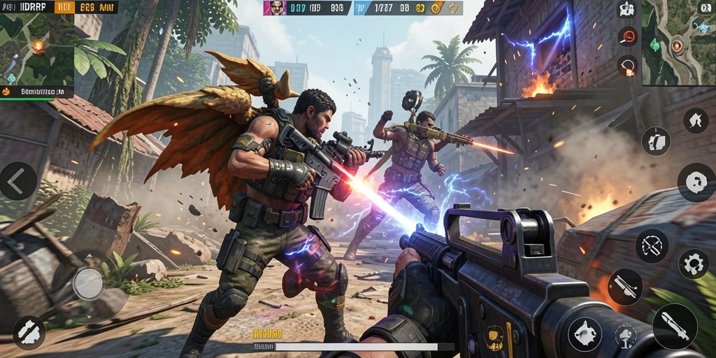 Screenshot dari gameplay IDRRP yang penuh aksi dan strategi.