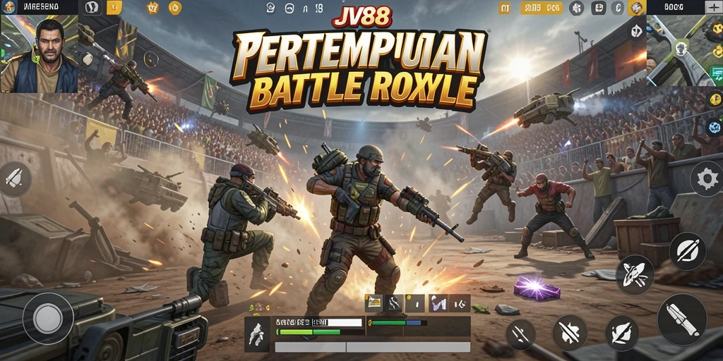 Screenshot gameplay JV88 menampilkan aksi pertempuran yang mendebarkan.