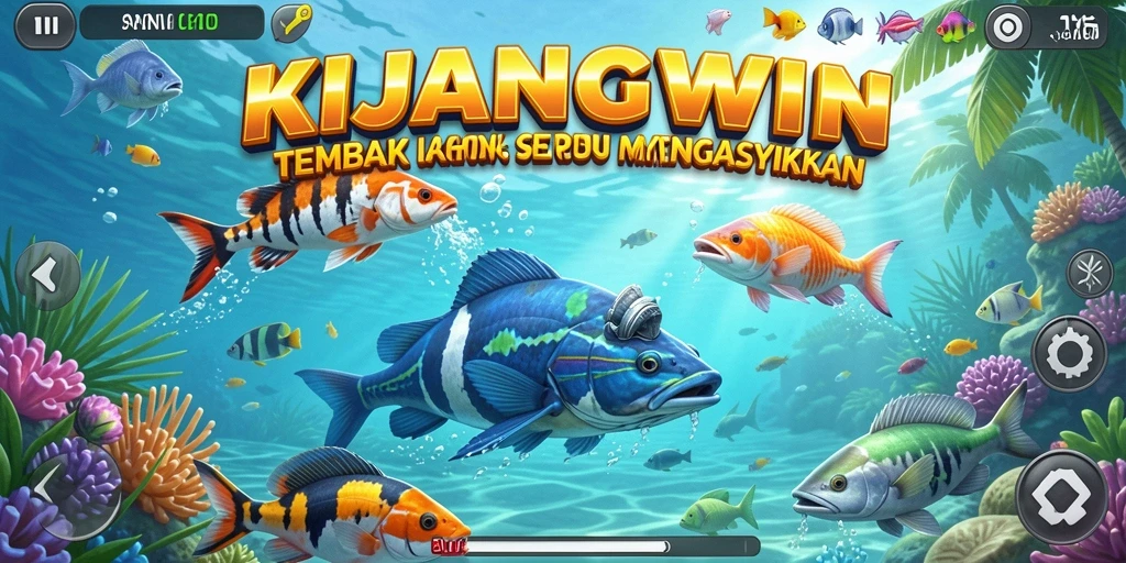 Tampilan gameplay menembak ikan yang seru dan menyenangkan.