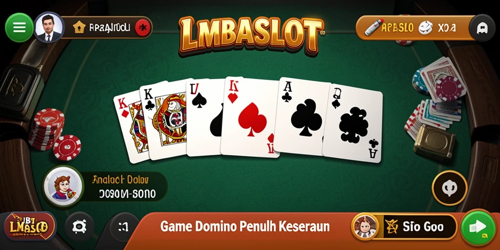 Tampilan menarik dari gameplay Domino LMBASLOT.