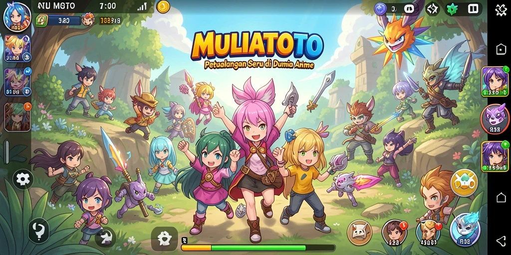 Gameplay seru dan karakter menarik di MULIATOTO.