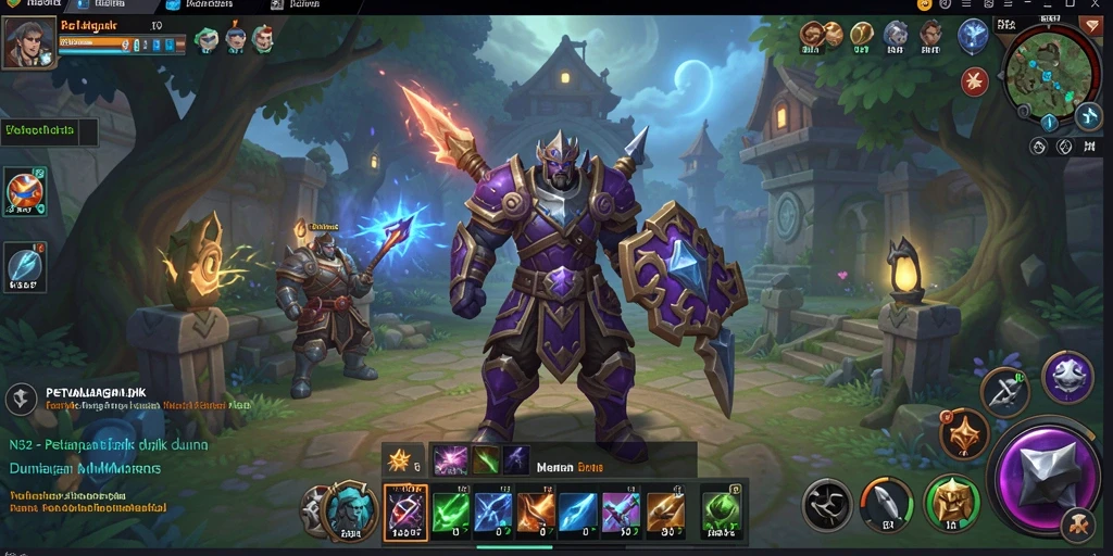 Tangkapan layar N32 menampilkan pertarungan seru dalam dunia MMORPG.