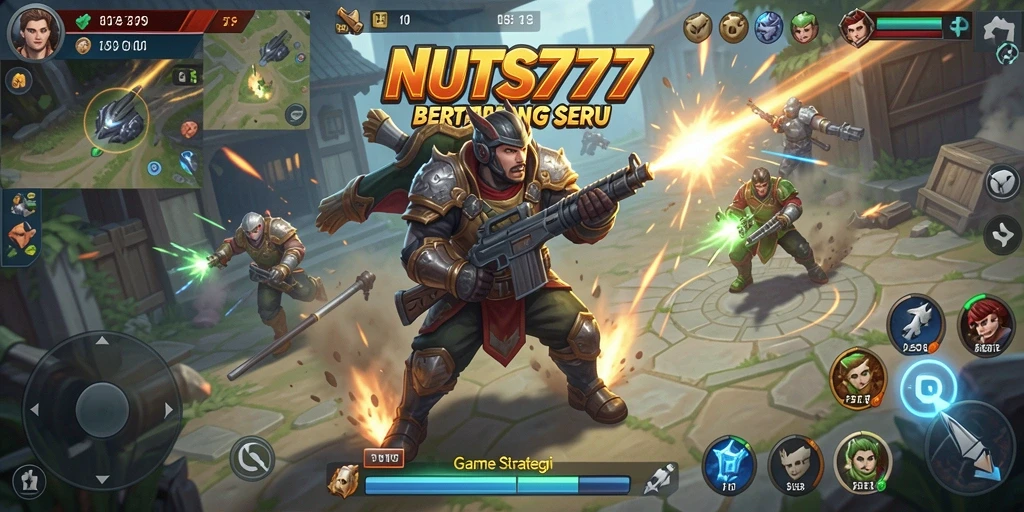 Tampilan menarik dari gameplay yang mendebarkan di NUTS777.