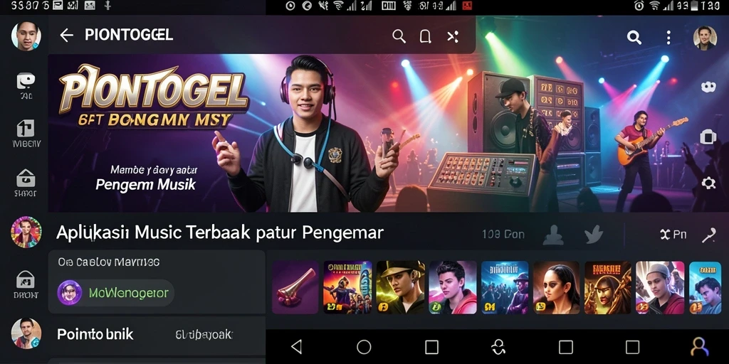 Tampilan screenshot PIONTOGEL menunjukkan aksi permainan musik yang seru.
