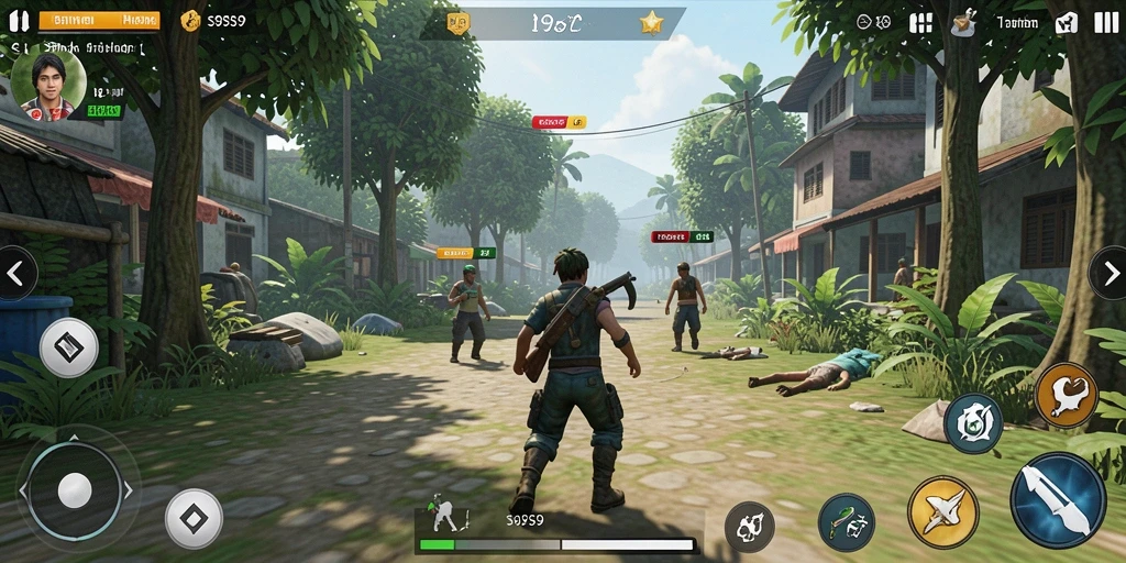 Tangkapan layar gameplay <strong>S9S9</strong> menunjukkan interaksi dinamis dalam dunia simulasi.