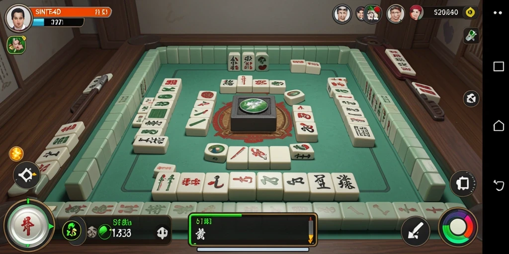 Screenshot gameplay Mahjong di SINTE4D yang menarik dan penuh tantangan.