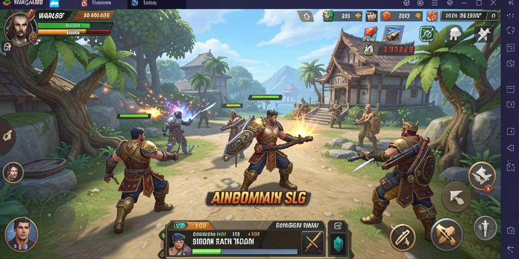 Screenshot utama WARGA88 menunjukkan gameplay yang dinamis dan strategis.